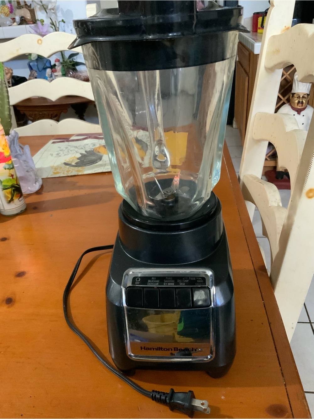 Hamilton Beach Black and Clear Glass Countertop Blender